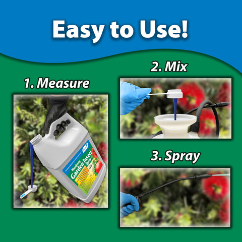 Monterey Spinosad spray bottle in hand for easy application.