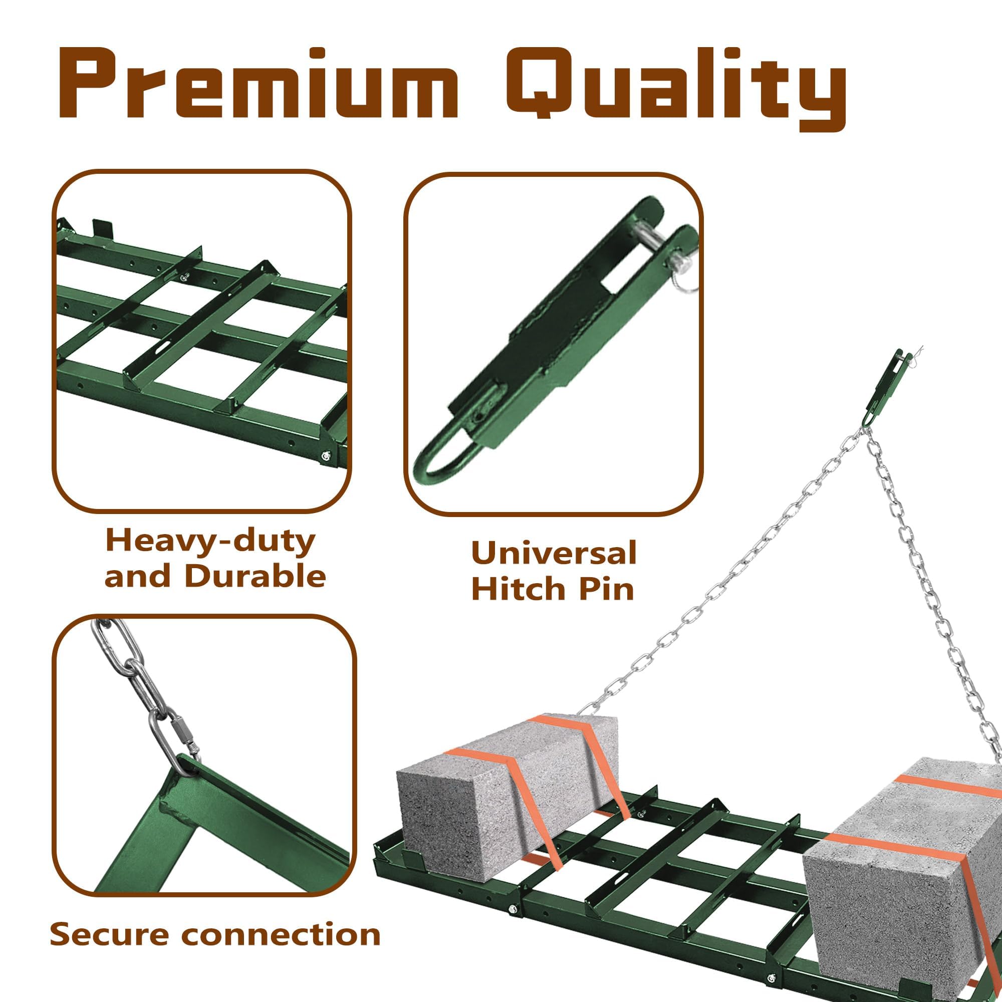 Montex easy attachment to ATV/UTV/tractor for flexible use