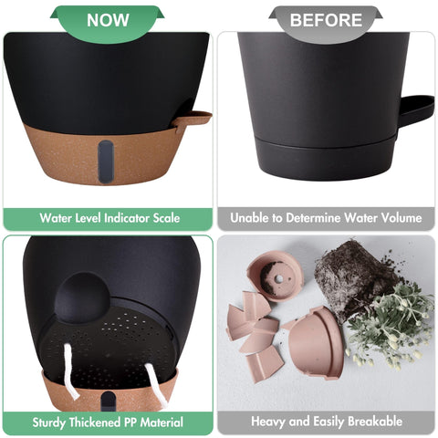Stackable Montresor pots save space when stored