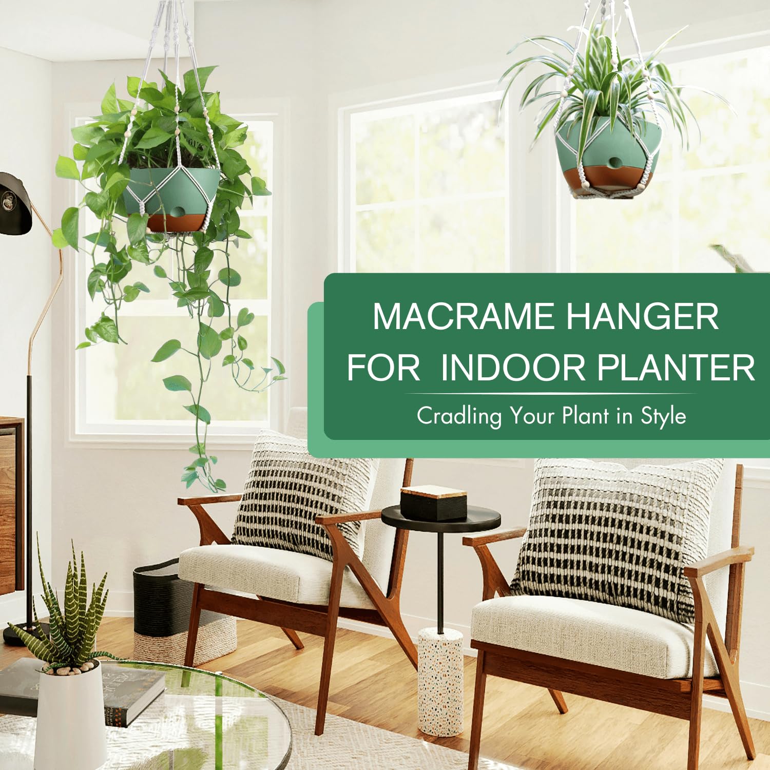 Montresor hanging planter ventilation and drainage close-up supporting root airflow