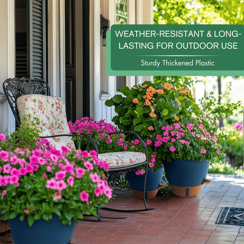Montresor neutral-tone flowerpot complements any room decor.