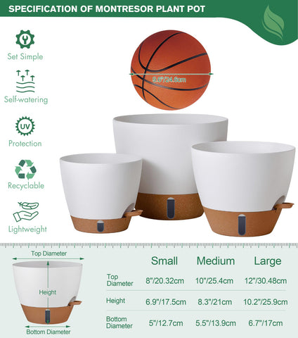 Montresor PP weather-resistant planter suitable for indoor or outdoor use.
