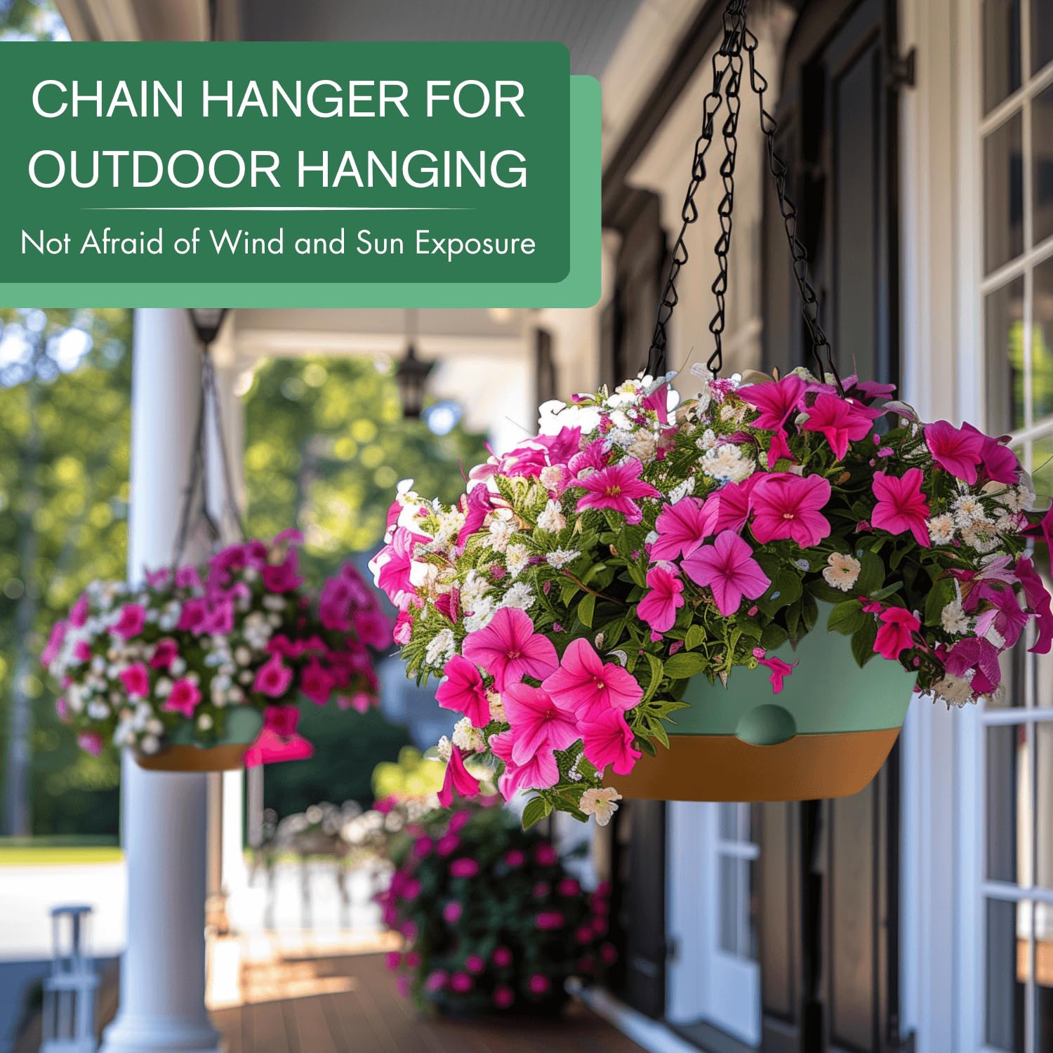 Montresor ventilation and drainage in hanging planter for airflow