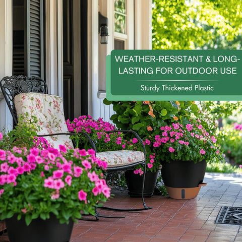 Montresor weather-resistant PP planter for indoor and outdoor use.