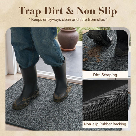 MontVoo mat machine-washable for easy cleaning
