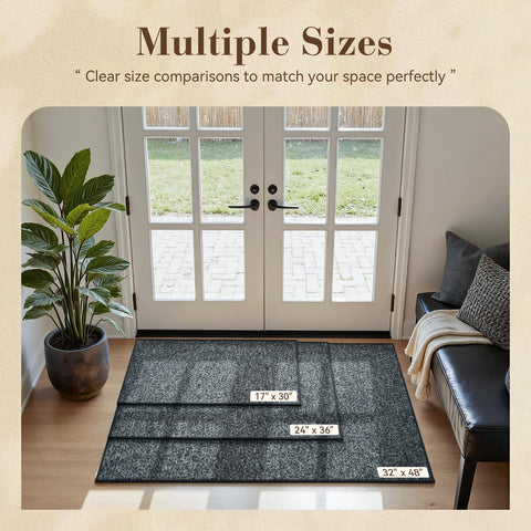 MontVoo indoor mat with non-slip backing prevents slips