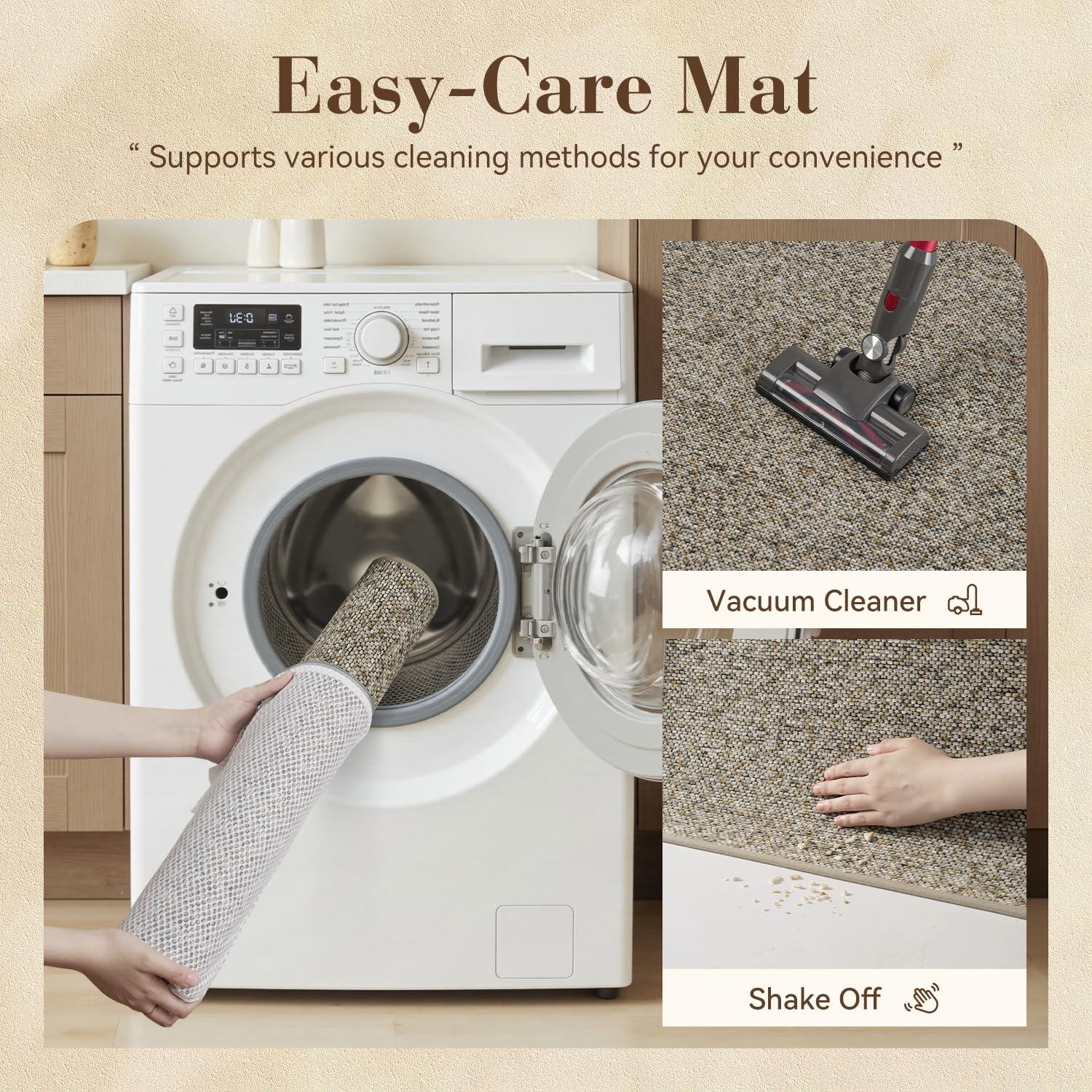MontVoo mat comes in multiple sizes and colors to fit spaces