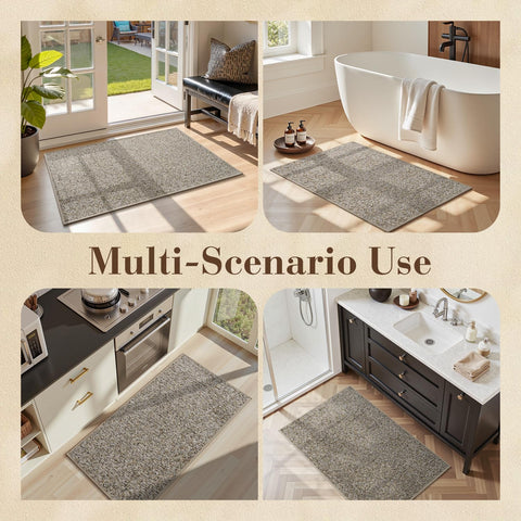 MontVoo scraper-textured top traps dirt effectively at the threshold