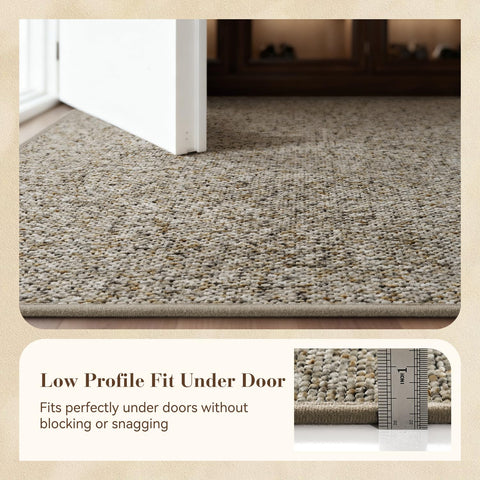 MontVoo mat suits entryways, kitchens, mudrooms for high-traffic use