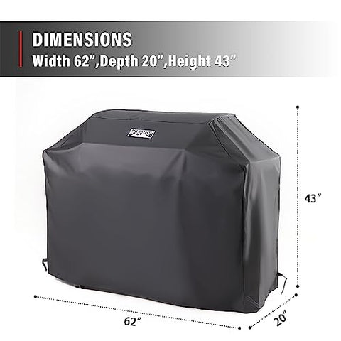 Monument Grills Denali 405/425 fit on this protective cover for year-round grilling.