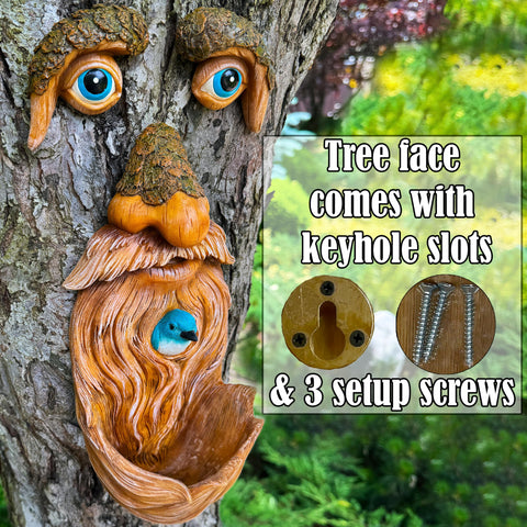 Mood Lab bird feeder hanging on tree invites birds while enriching your outdoor decor.