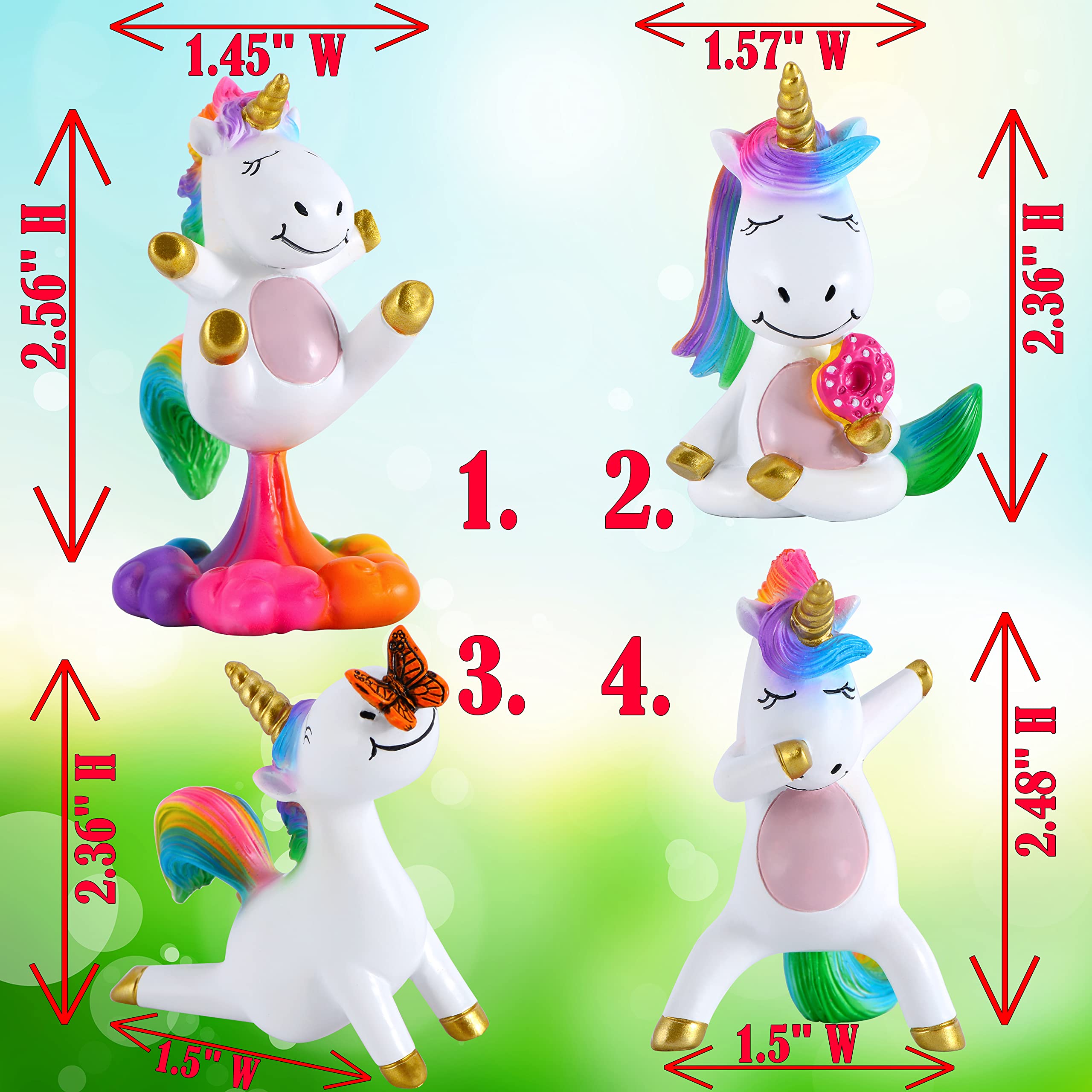 Mood Lab unicorn garden accessories for whimsical outdoor displays
