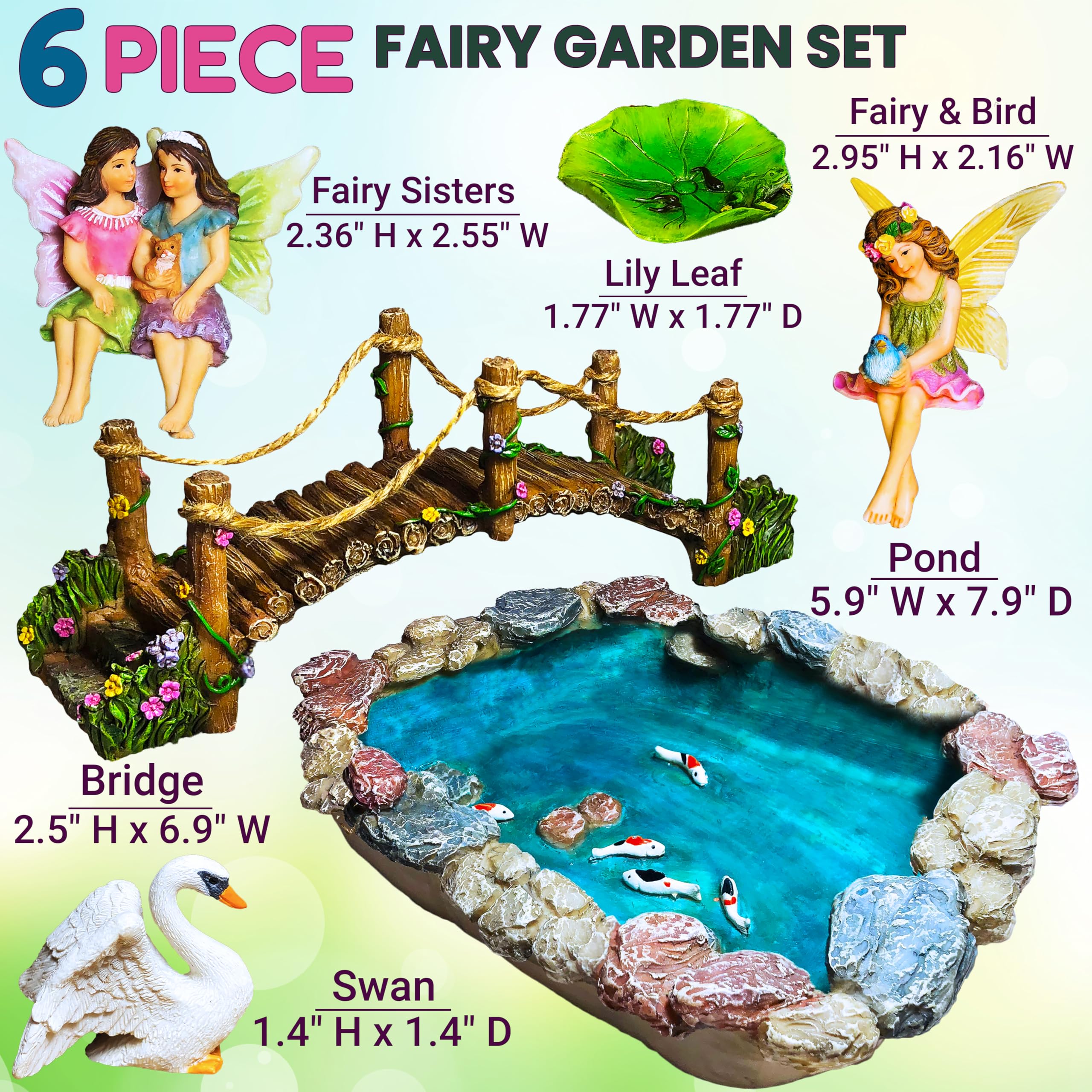 Mood Lab Fairy Garden Bridge set adds a graceful path to your miniature world