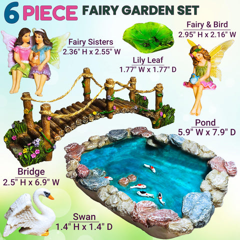 Mood Lab Fairy Garden Bridge set adds a graceful path to your miniature world