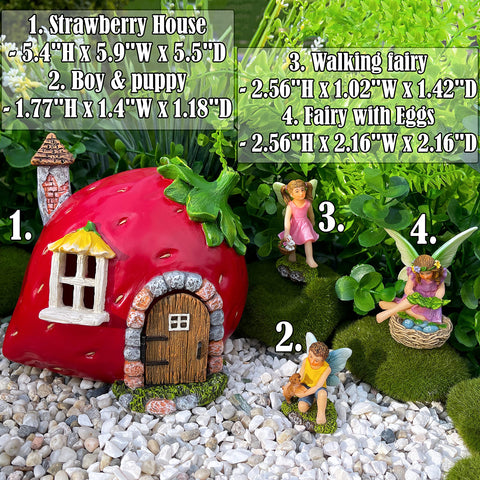 Mood Lab miniature fairy figures enhance indoor shelves