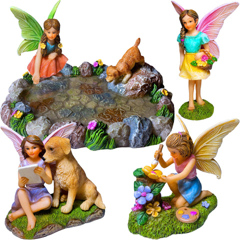 Mood Lab Fairy Garden mini pond kit for outdoor or indoor displays