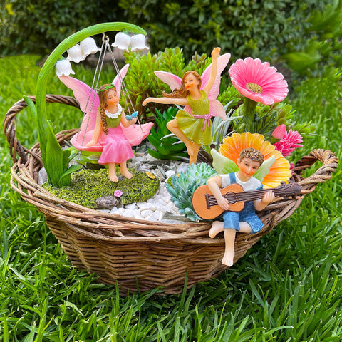 Mood Lab Fairy Garden outdoor décor collection—perfect for creating a magical village.