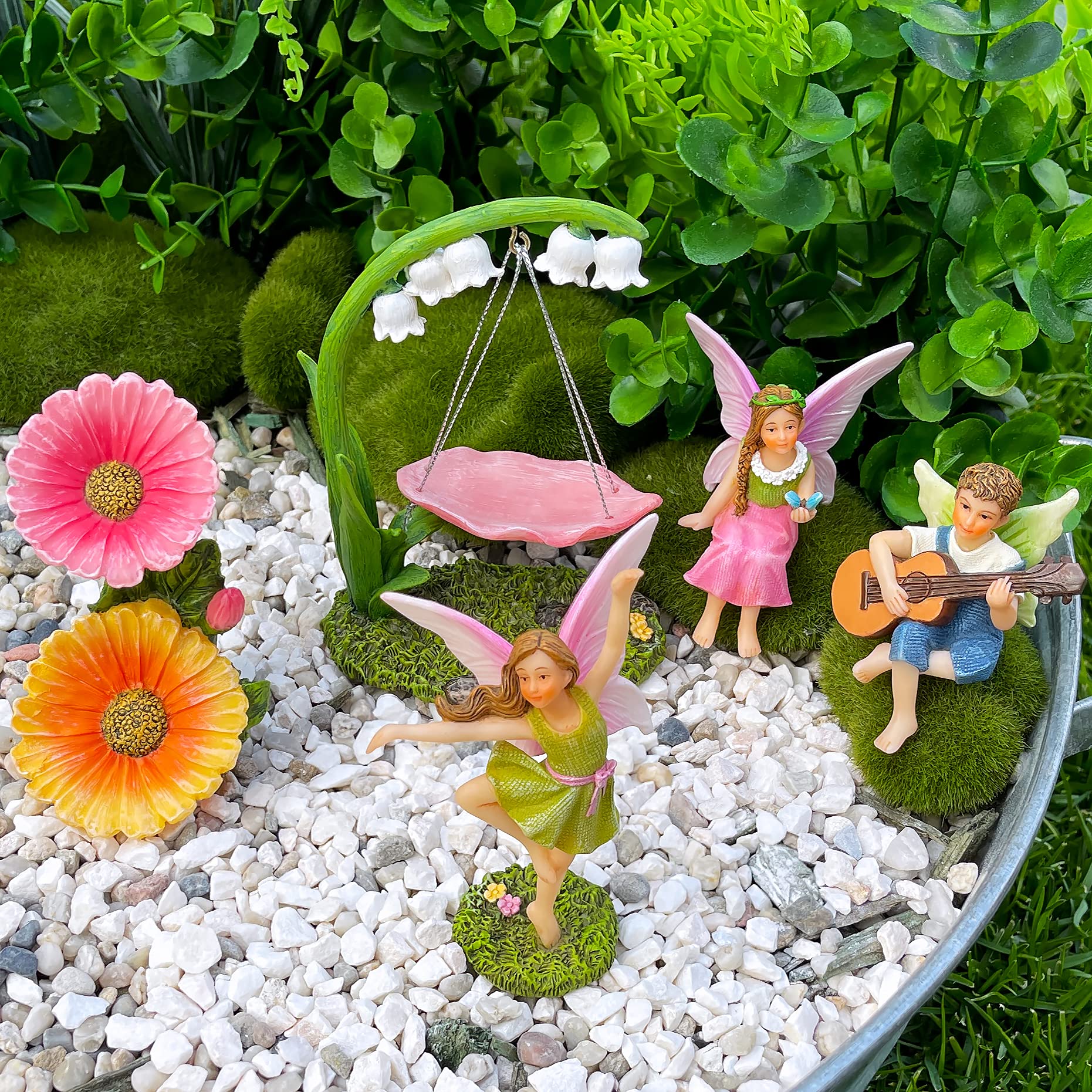 Mood Lab Fairy Garden sun-protected coating—durable outdoor decor that resists weather.