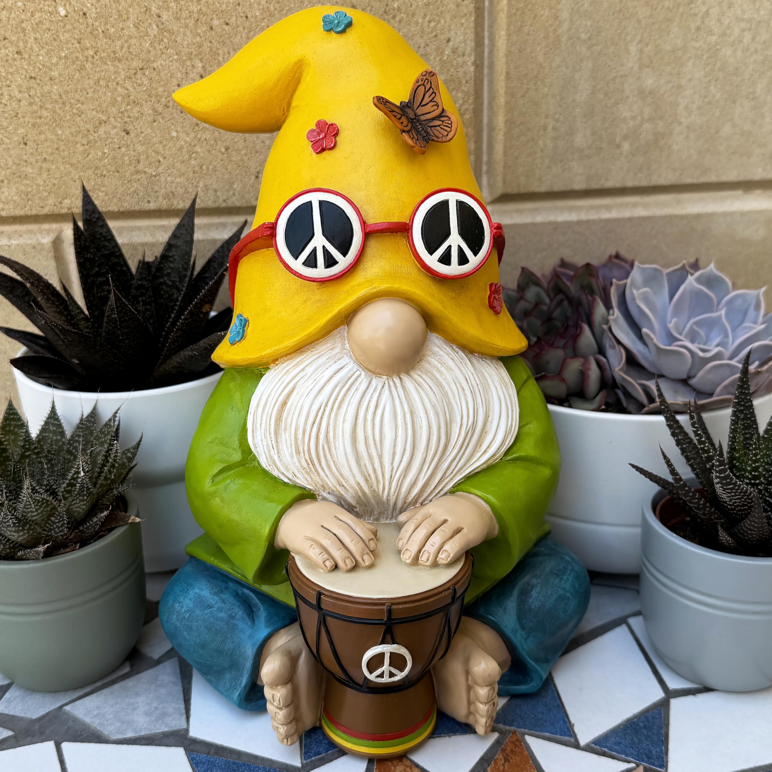 Mood Lab garden gnome outdoor decor suited for patios and lawns