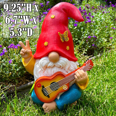 Mood Lab 9.25-inch gnome statue, ideal for garden or patio decor