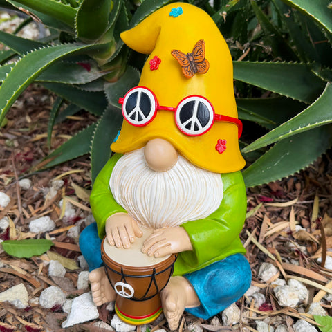 Mood Lab gnome durable resin construction for lasting outdoor display