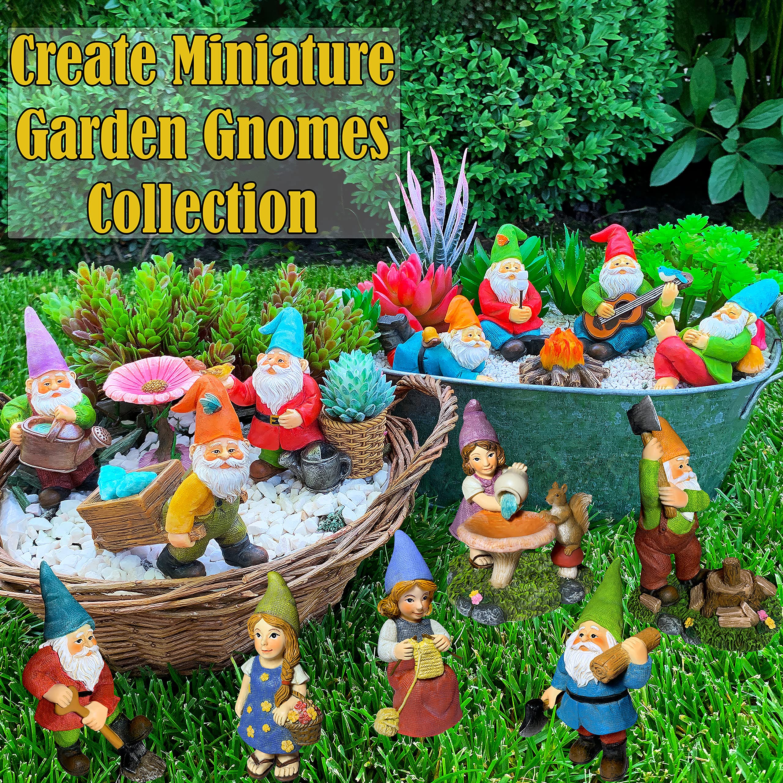 Mood Lab gnome accessories included for custom outdoor scenes