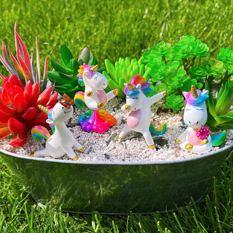 Mood Lab hand-painted unicorn figurines with vivid detailing