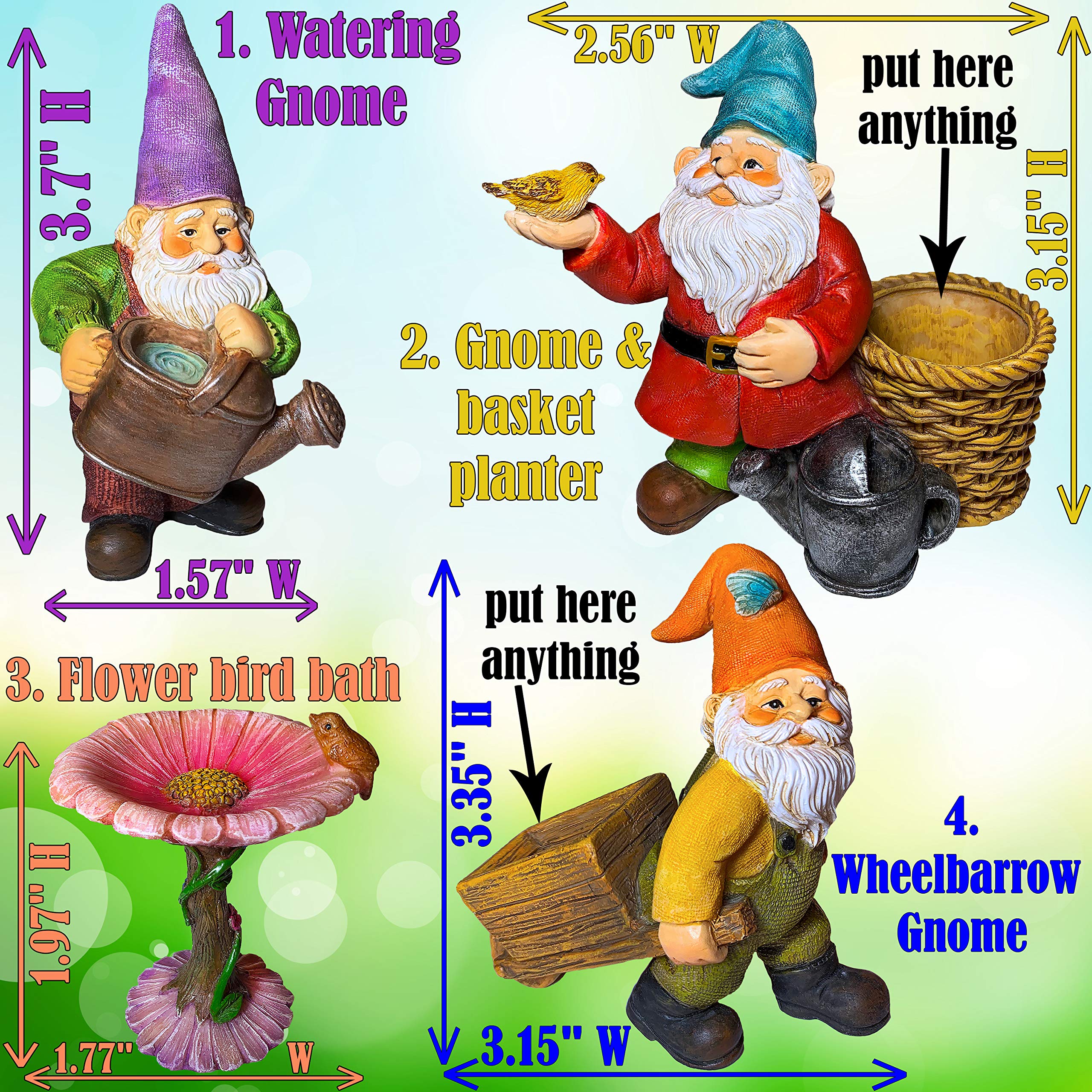 Mood Lab outdoor indoor decor gnomes add magical ambiance to any space