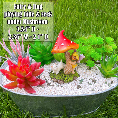 Mood Lab resin fairy garden accessories with sun-protective and waterproof finish.