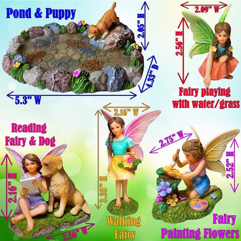 Mood Lab resin pond accessories durable for year-round displays