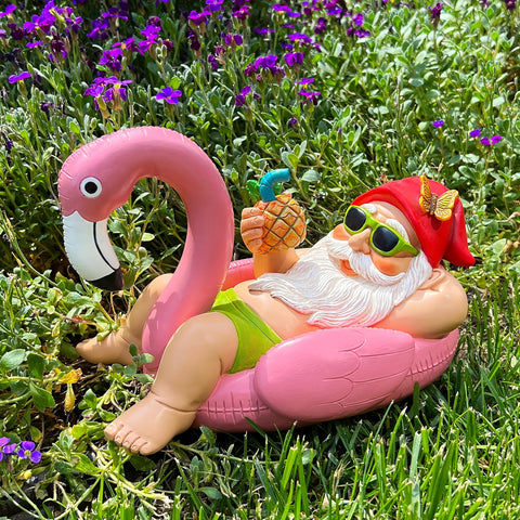 Mood Lab sun-protection coating gnome resists fading outdoors.