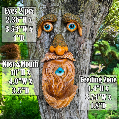 Mood Lab tree hugger resin garden statue enhances outdoor scenery with natural-looking color.