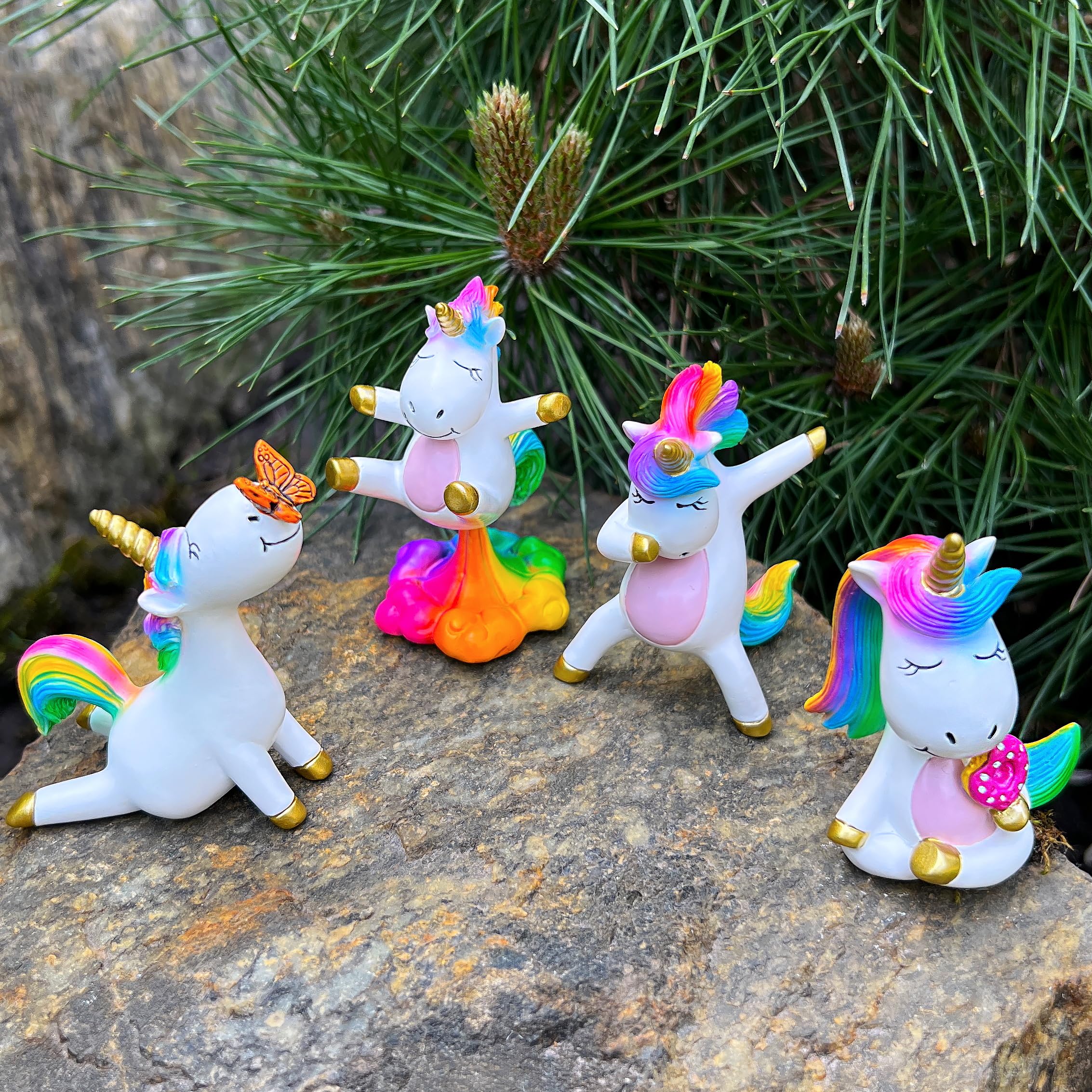 Mood Lab unicorn figures with sun-protective coating for outdoor use