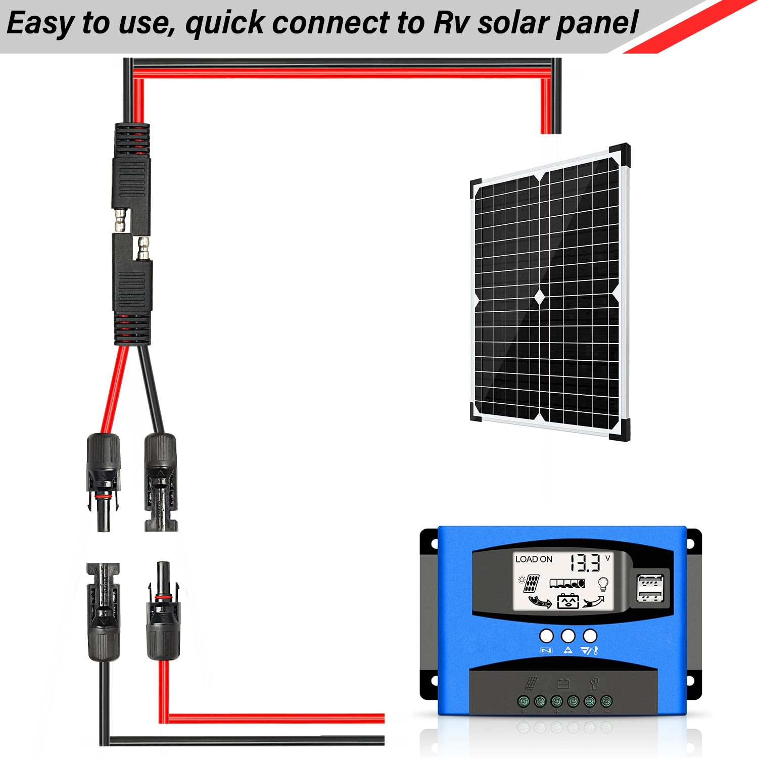 MOOKEERF outdoor solar installation ready for RVs and caravans.