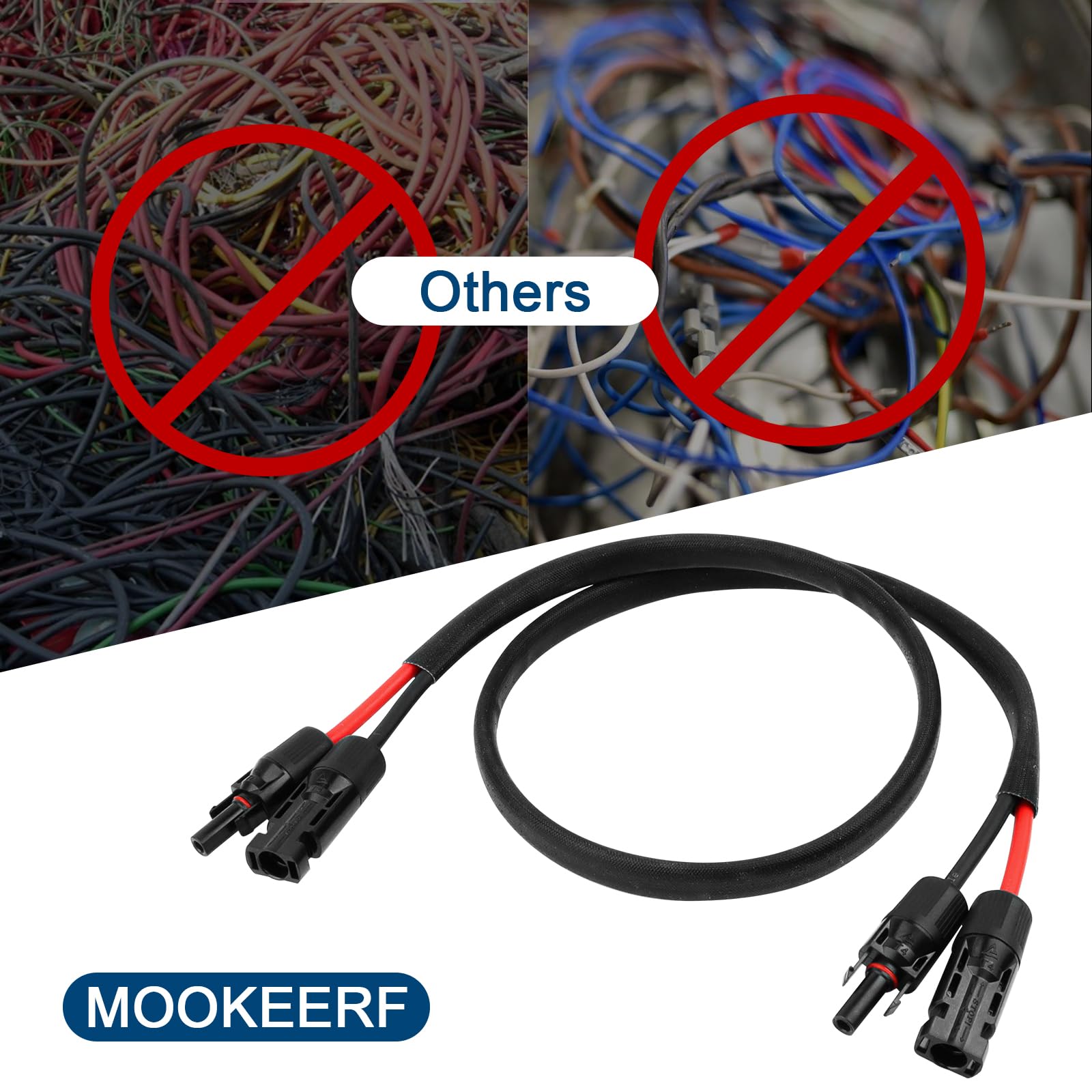 Detail of MOOKEERF XLPE insulation on solar extension cable