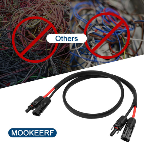 Detail of MOOKEERF XLPE insulation on solar extension cable