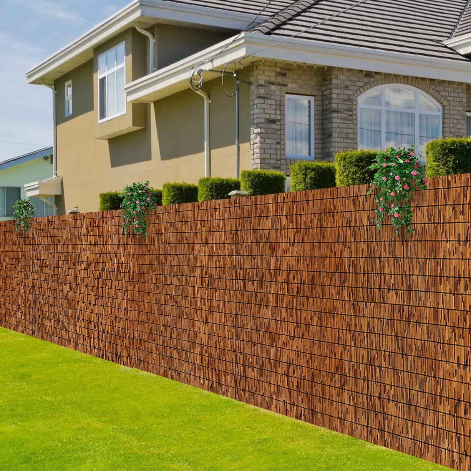 MOOKNAT natural reed fence panel for outdoor privacy