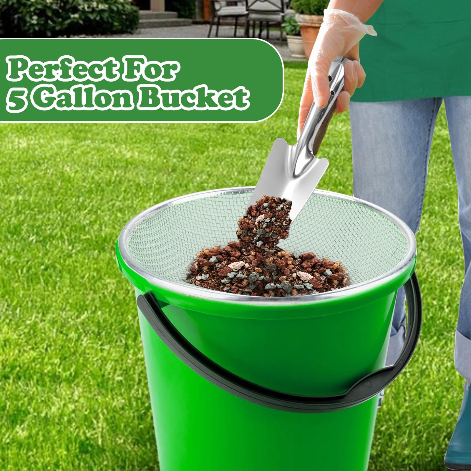 Moonateen 3Pcs sifter made from durable galvanized iron.
