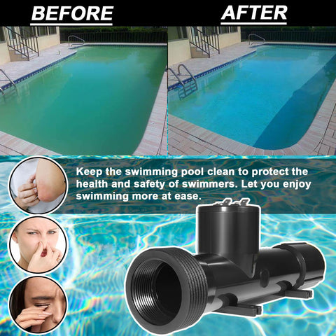 Mooncar hybrid pool treatment system setup with ionizer chamber integrated