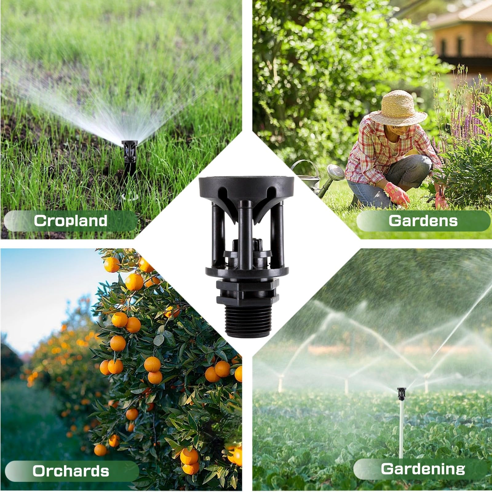MOONDKIST versatile sprinkler for lawn garden and roof cooling use.