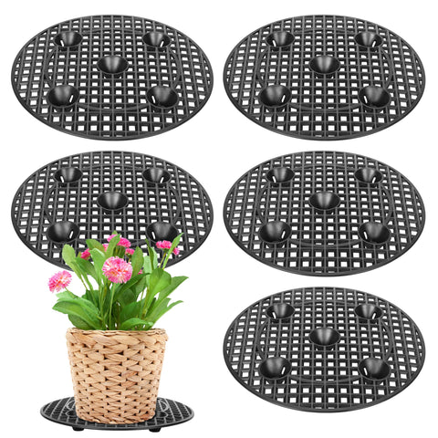 Moonoom big plant stands with 12-inch mesh base elevate pots for drainage.