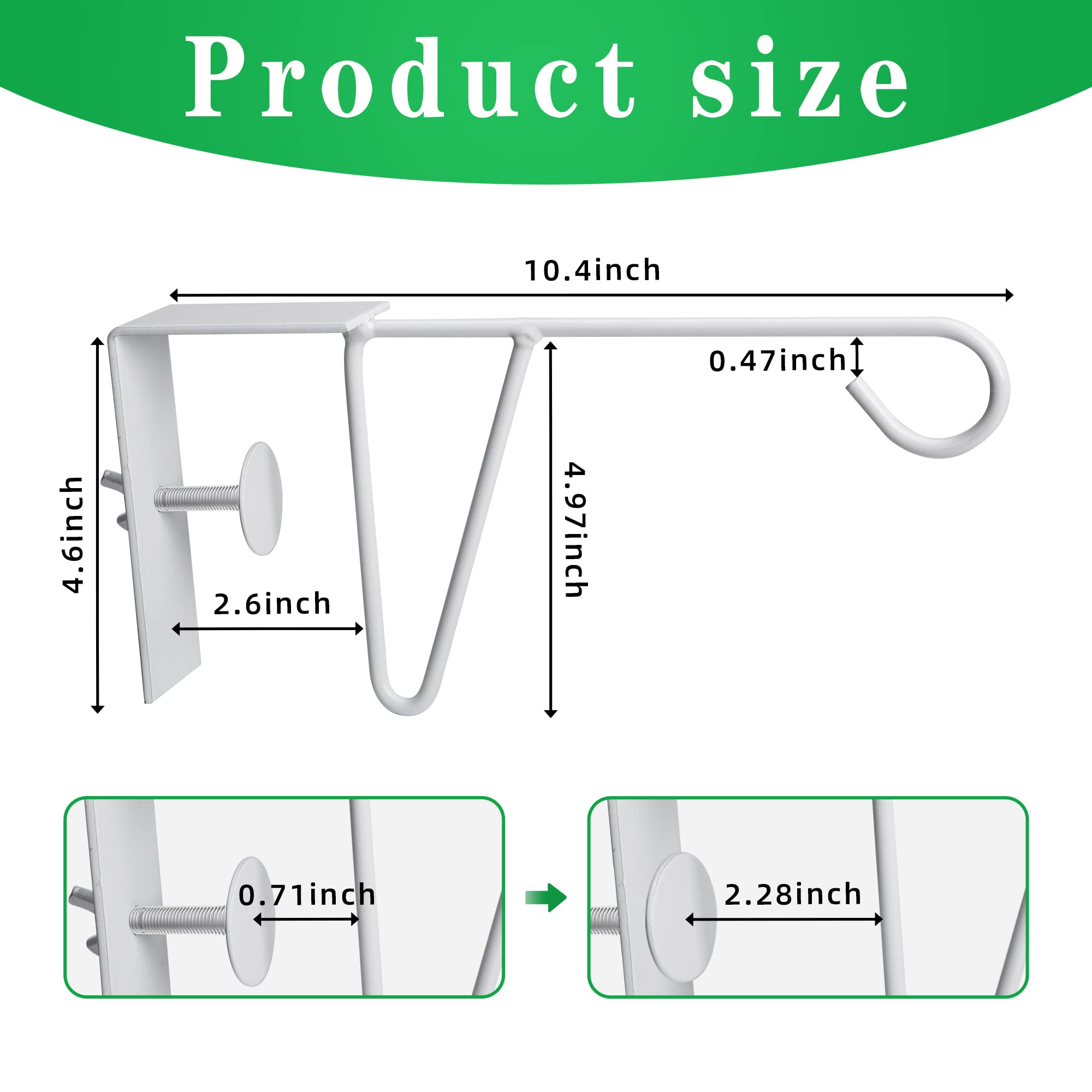 Moonoom fence hooks highlight the triangular structure for durable outdoor use