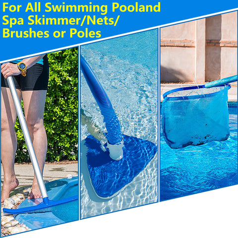 Moonoom pool-tool attachment helps streamline cleaning by reducing reach friction.