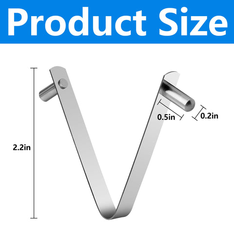 Moonoom stainless steel clip construction enhances durability for frequent pool maintenance.