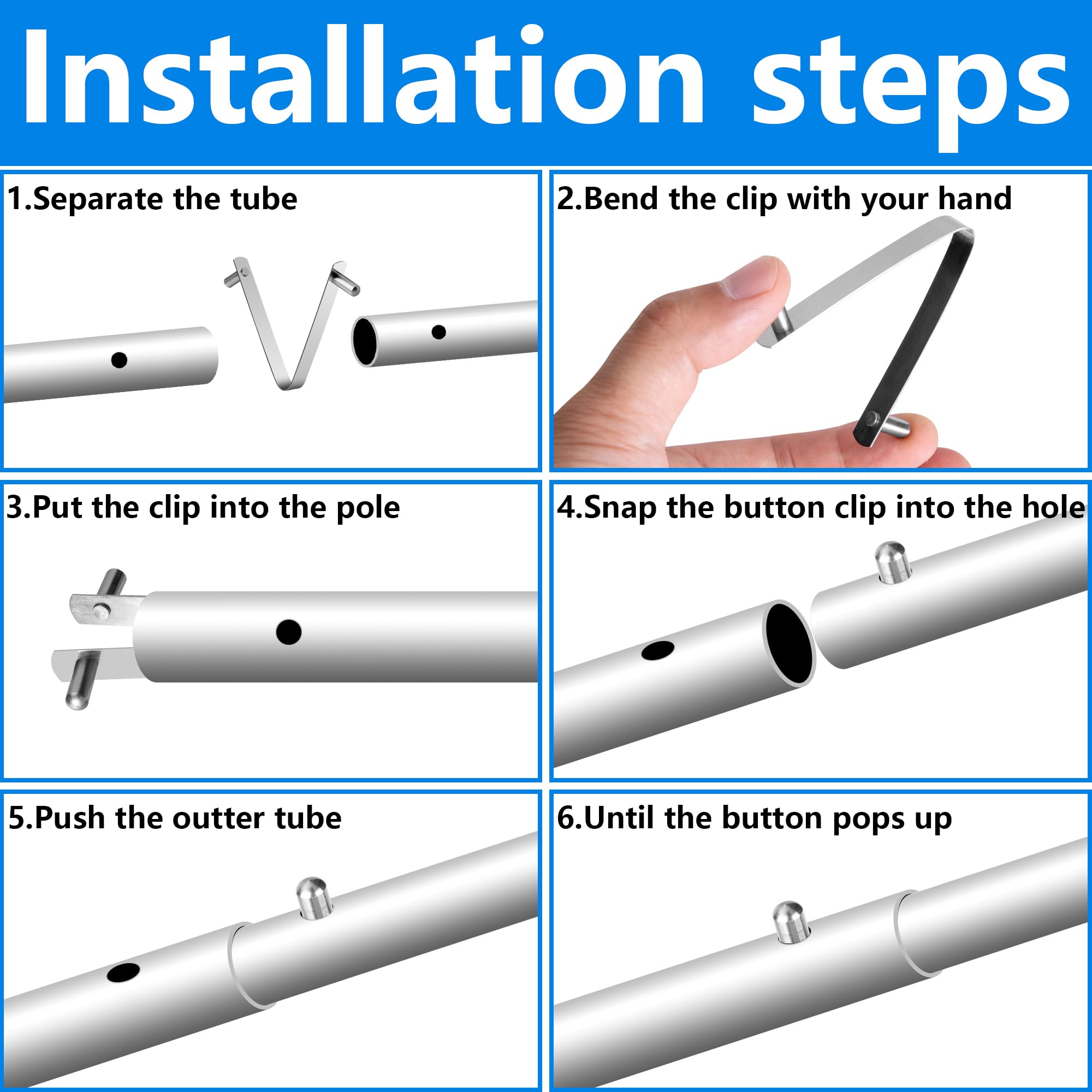 Moonoom universal clip fits most pool accessories for flexible tool setups.