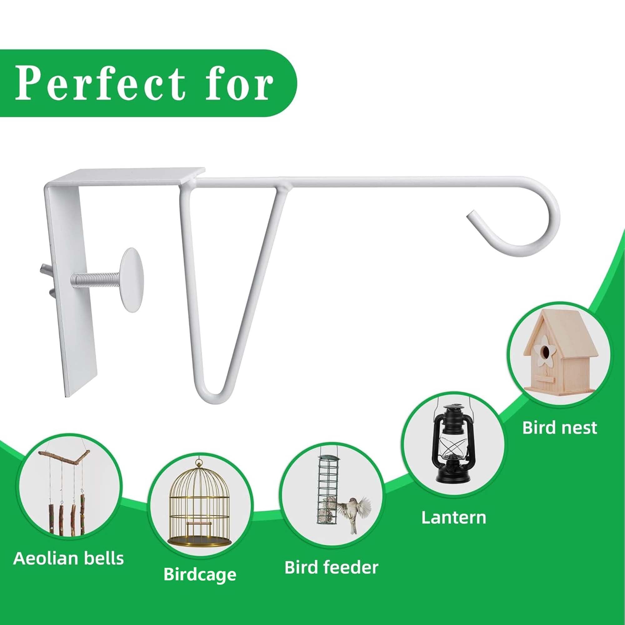 Moonoom hooks ready for wind chimes or pool equipment on a fence
