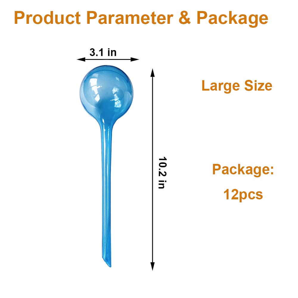 MOONSOUND globes on hanging plants, convenient irrigation for balconies.