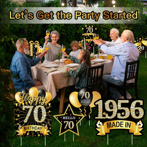 Mooray balloons and stars decor adds festive outdoor vibes.