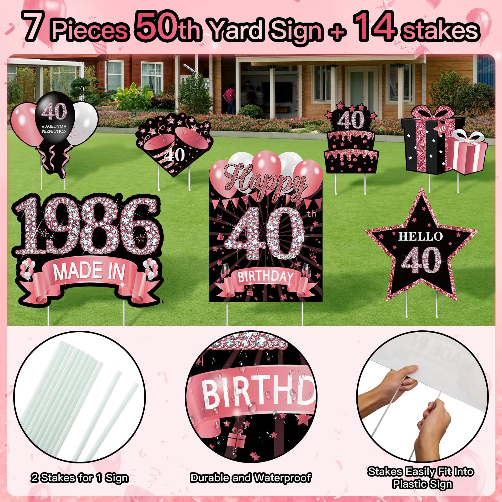 MOORAY yard sign stakes ensure sturdy ground installation