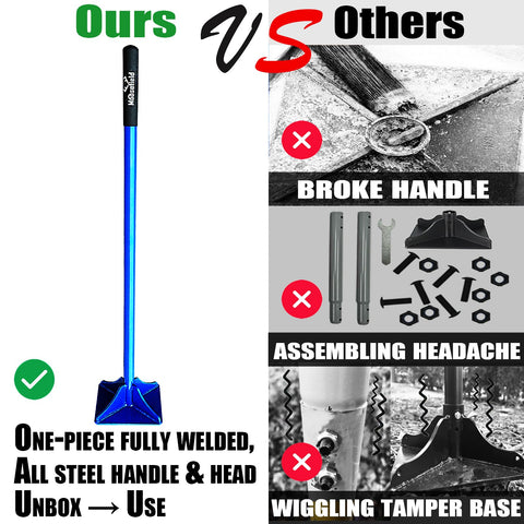 Moosefield tamper with overmold grip offers comfortable, non-slip control during long sessions